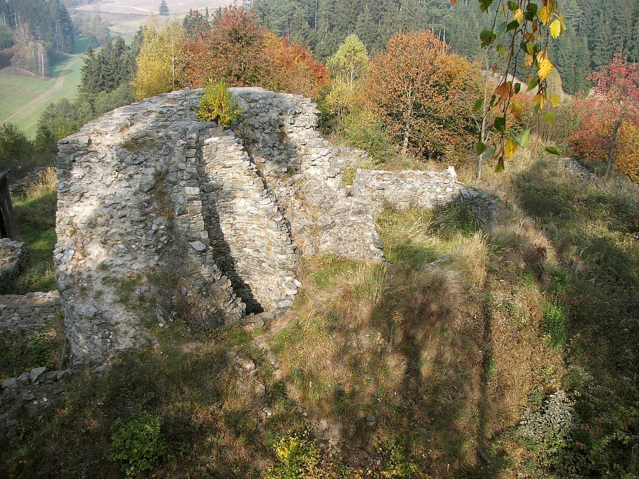 Zřícenina hradu Lísek (Bukov)